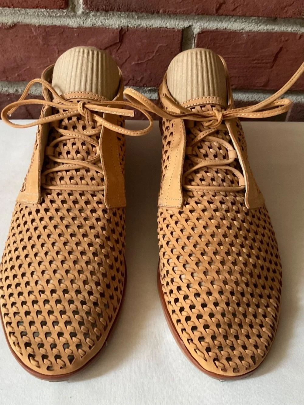 Dolce Vita Adam’s Boho Woven Leather Lace Up Loafers Size 8.5
